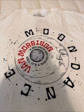 White Graphic Tee - 'Well, It's A Marvelous Night' VAN MORRISON